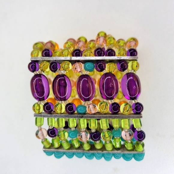 Rainbow Gemstone 10-Layer Bangles (Elastic) - Picture 4 of 8